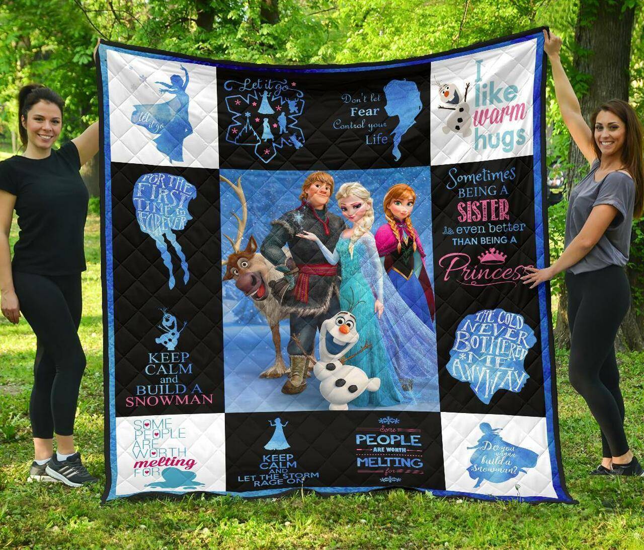 Fan Disney Frozen Amazing Gift Idea Quilt and Home Decor