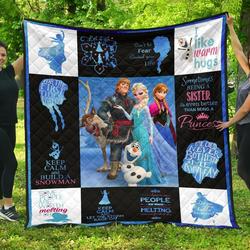 Fan Disney Frozen Amazing Gift Idea Quilt and Home Decor