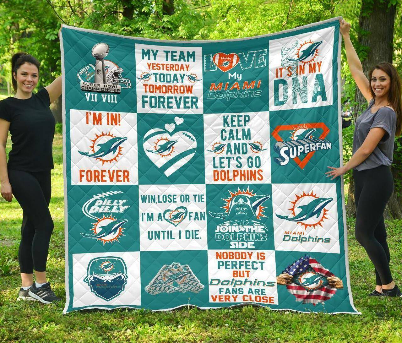 Fan Miami Dolphins Amazing Fan Gift Idea Quilt and Home Decor