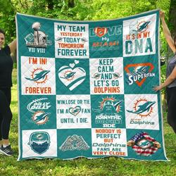 Fan Miami Dolphins Amazing Fan Gift Idea Quilt and Home Decor