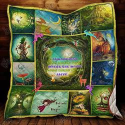 Fantasy Magic World Hur Quilt he and Home Decor
