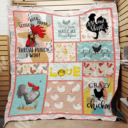 Farm Animal Chicken Crazy Chicken Quilt Jmd and Home Decor