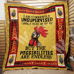Farm Animal Chicken The Possiblities Quilt Jkz and Home Decor