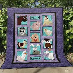 Farm Bl140605 Quilt Blanket and Home Decor