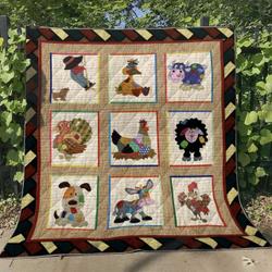 Farm Bt300510 Quilt Blanket and Home Decor
