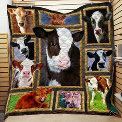 Farm Cow Cattles Cute Awesome Quilt and Home Decor