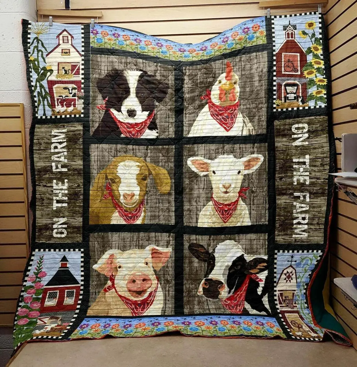 Farm Faces Of The Country Clt250620 Quilt Blanket and Home Decor
