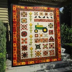 Farm Life Quilt Blanket Vh09  Quilt and Home Decor