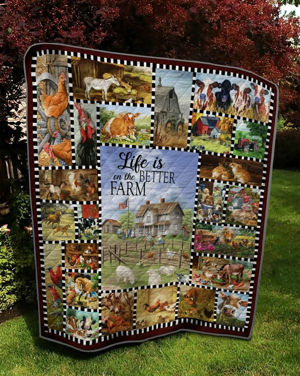 Farm Td10110837 Quilt Blanket and Home Decor