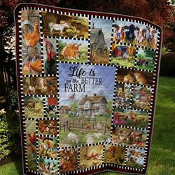 Farm Td10110837 Quilt Blanket and Home Decor