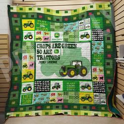 Farm Tractor In Green Quilt Blanket DHC0201201064TD and Home Decor