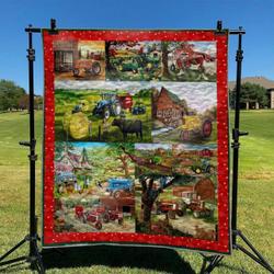 Farmer HUR39575 3D Customized Quilt 2707 and Home Decor