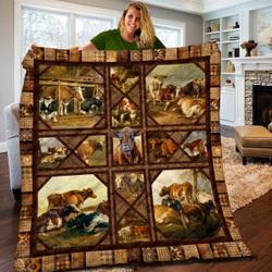 Farmer Quilt Blanket LML010803DT and Home Decor