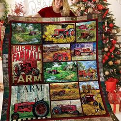 Farmer Quilt Nav and Home Decor