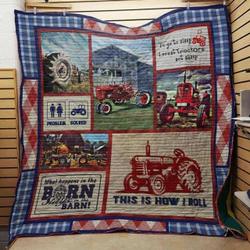 Farmer Tractor Cla1610455Q Quilt Blanket and Home Decor
