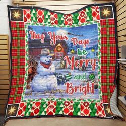 Farmhouse Christmas Quilt Blanket ABC07112371 and Home Decor