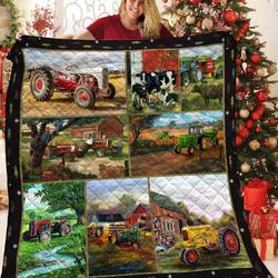 Farming Tractor Quilt Nag and Home Decor