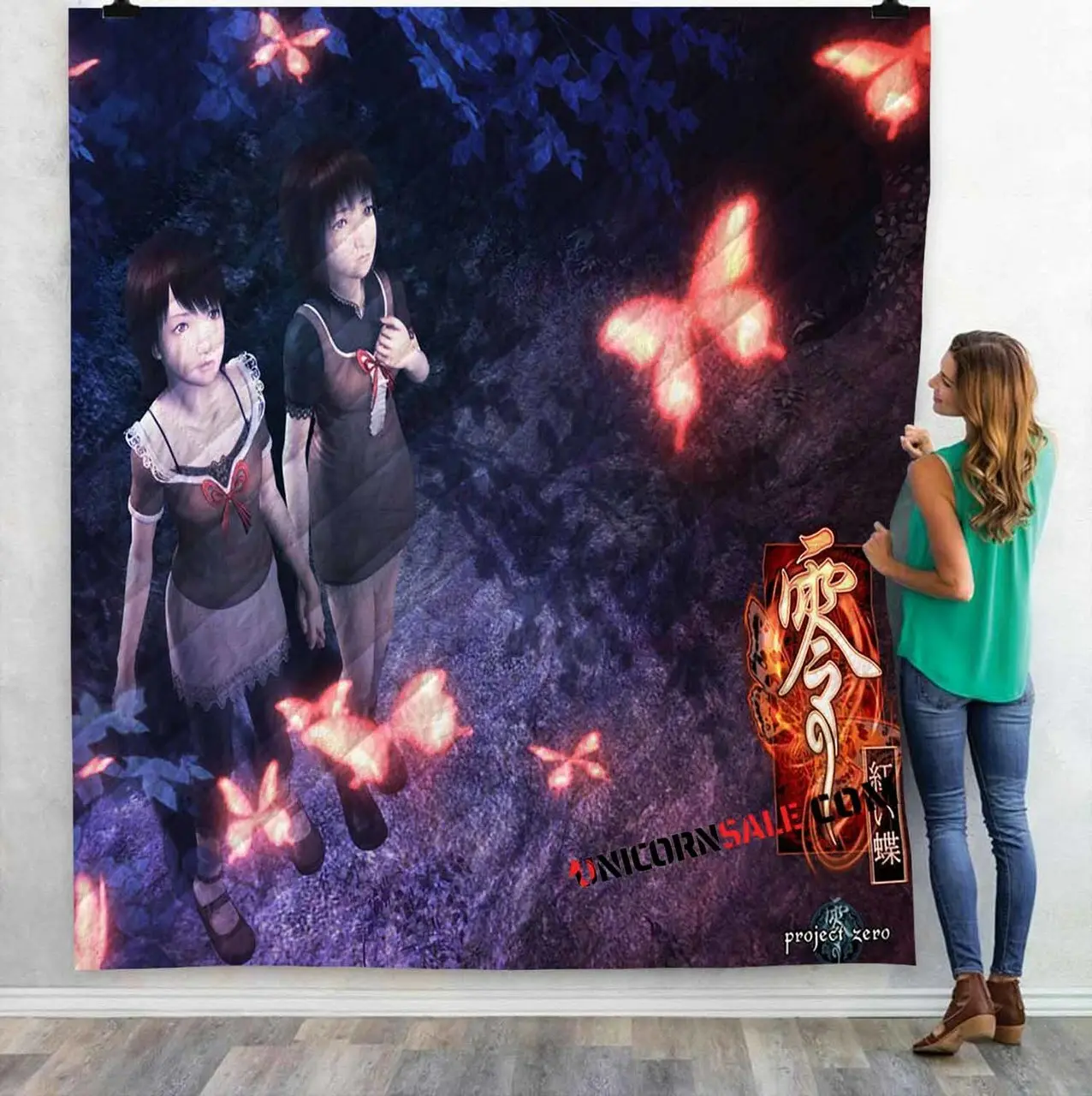 Fatal Frame Ii Crimson Butterfly Ps2 Game V 3D Customized Personalized Quilt Blanket and Home Decor