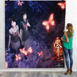 Fatal Frame Ii Crimson Butterfly Ps2 Game V 3D Customized Personalized Quilt Blanket and Home Decor