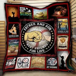 Father And Son Baseball Blanket Kc15071 Quilt and Home Decor