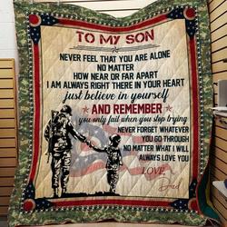Father Soldier And Son Ohio Quilt and Home Decor