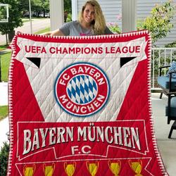 Fc Bayern Munchen Uefa Champions League Quilt Blanket Bs252 and Home Decor