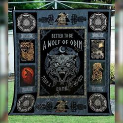 Fenrir Wolf Of Odin Blanket Kc1507 Quilt and Home Decor