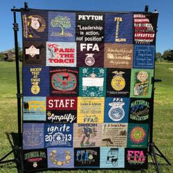 Ffa Forever Blue Quilt Blanket Lv01  Quilt and Home Decor