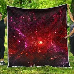 Fiery Nebula Universe Galaxy Space Hur Quilt Bevrwg and Home Decor