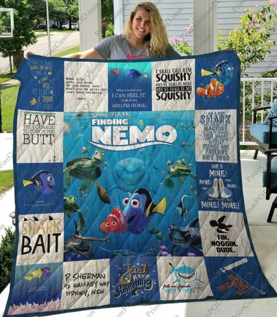 Finding Nemo Quilt Blanket Limited Quilt Blanket and Home Decor