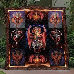 Fire Dragon Quilt Blanket Yld9  Quilt and Home Decor