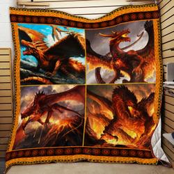 Fire Dragon Quilt Kp542 and Home Decor