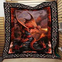 Fire Dragon Washable Quilt 2912-01 and Home Decor