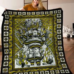Fire Fighter Quilt Blanket C9B240315PT and Home Decor