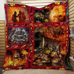 Fire Fighter The Big Hero Blanket Th1707 Quilt and Home Decor