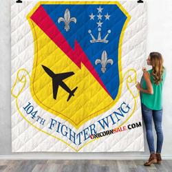 Firefighter 104Th Fw Barnes Ang Fire Rescue 3D Customized Personalized Quilt Blanket and Home Decor