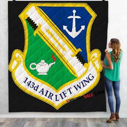 Firefighter 143Rd Airlift Wing Fire & Emergency Services 3D Customized Personalized Quilt Blanket and Home Decor