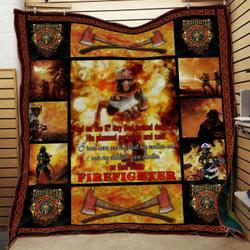 Firefighter Awesome Quilt Mlv and Home Decor
