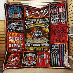 Firefighter Cl18100269Mdq Quilt Blanket and Home Decor