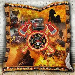 Firefighter Cl18100270Mdq Quilt Blanket and Home Decor