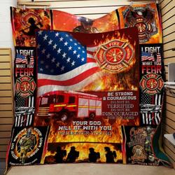 Firefighter Cl22100191Mdq Quilt Blanket and Home Decor