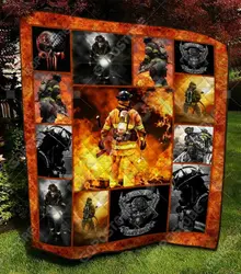 Firefighter Collection Like 3D Personalized Customized Quilt Blanket 1288 and Home Decor