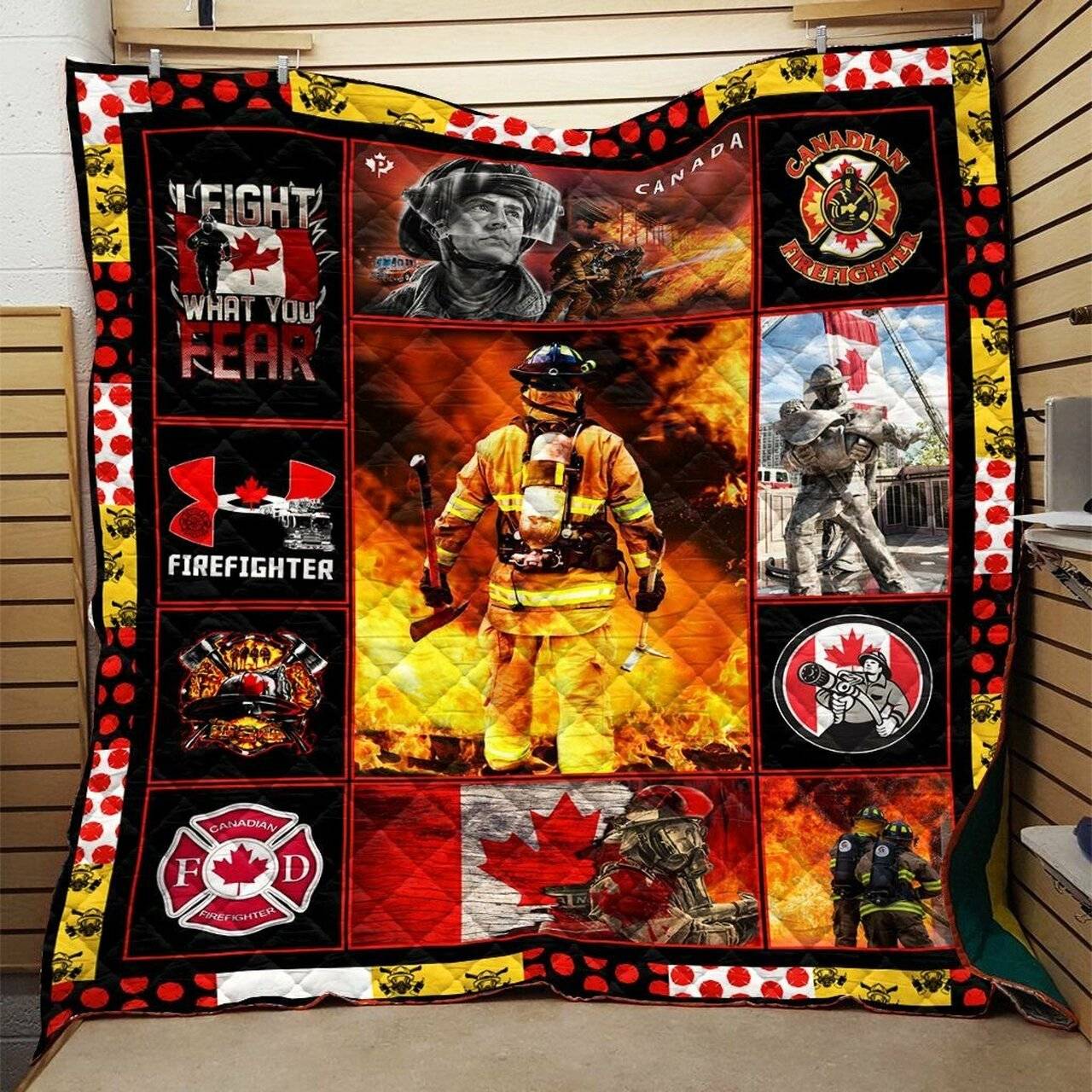 Firefighter Quilt Blanket Dhc0910616Vt and Home Decor