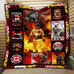 Firefighter Quilt Blanket Dhc0910616Vt and Home Decor