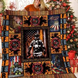 Firefighter Quilt Mdj and Home Decor