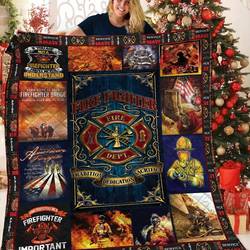 Firefighter Quilt Mdo and Home Decor