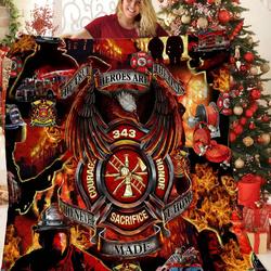 Firefighter Quilt Mgv and Home Decor