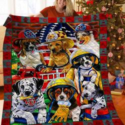 Firefighter Quilt Mha and Home Decor
