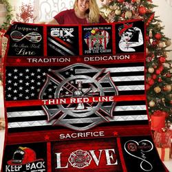 Firefighter Quilt Mjd and Home Decor