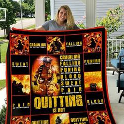 Firefighter Quilt Mjx and Home Decor